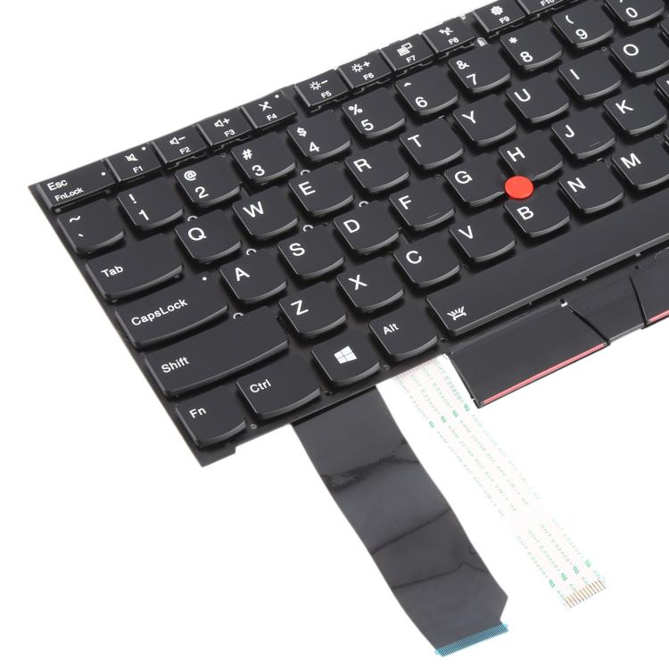 Tastiera retroilluminata per laptop con puntatore, versione USA, per Lenovo Thinkpad E480 E485 E490 E495 E490S L380 L480 L390 L490 R480 R490 T480S T490 T495 01YP360, For Lenovo Thinkpad E480 E485