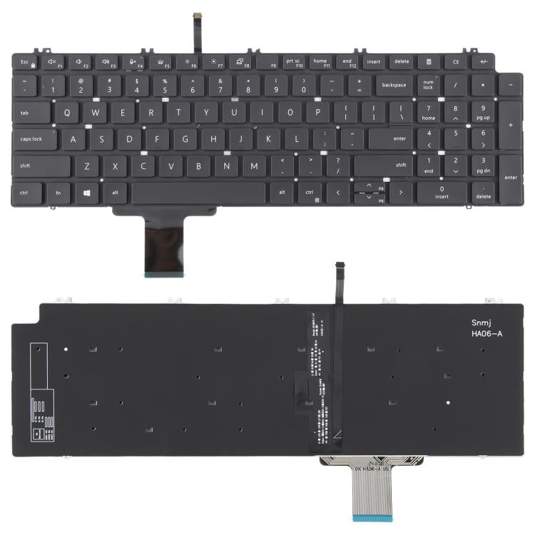 Tastiera per laptop in versione USA per Dell Precision 7550 7750 7560 7760, For Dell Precision 7550 7750 7560 7760