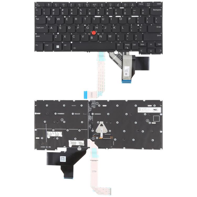 Tastiera per laptop versione USA con puntatore per Lenovo Thinkpad X13 Gen 4 X13 Yoga Gen 4, For Lenovo Thinkpad X13 Gen 4 X13 Yoga Gen 4