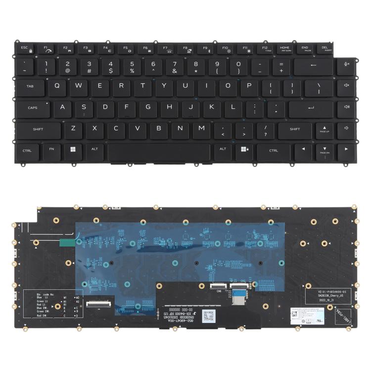 Tastiera meccanica per laptop con retroilluminazione RGB, versione USA, per DELL M16 R1 X16 R1 R2 W0X5N5, For DELL M16 R1 X16 R1 R2