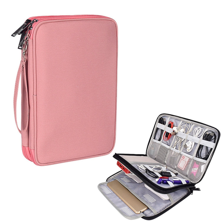 SM01 Multi-funzione Impermeabile Doppio Strato Cavo Dati Auricolare U Disco Accessori Digitali Borsa di Immagazzinaggio, Dimensioni: S, Size: S(Pink), Size: S(Black)