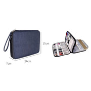 SM01 Multi-funzione Impermeabile Doppio Strato Cavo Dati Auricolare U Disco Accessori Digitali Borsa di Immagazzinaggio, Dimensioni: S, Size: S(Pink), Size: S(Black)