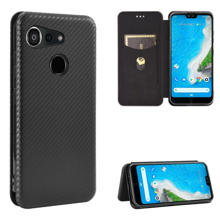 Custodia portafoglio magnetica in fibra di carbonio per smartphon