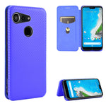 Custodia portafoglio magnetica in fibra di carbonio per smartphon