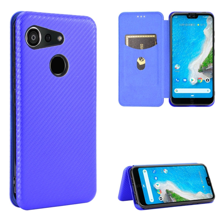 Custodia portafoglio magnetica in fibra di carbonio per smartphon
