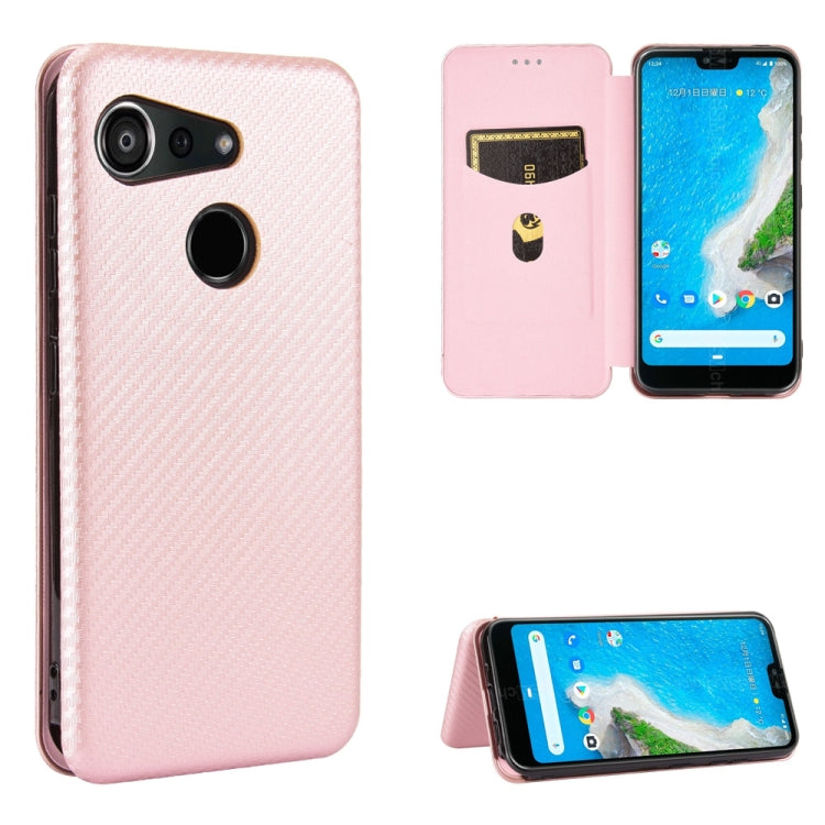 Custodia portafoglio magnetica in fibra di carbonio per smartphon