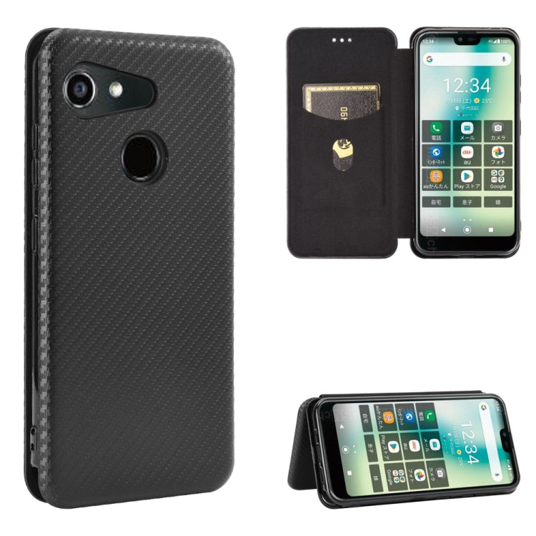 Custodia portafoglio magnetica in fibra di carbonio per smartphon
