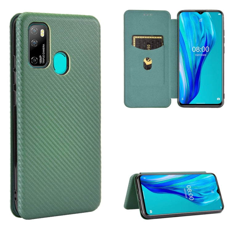 Custodia portafoglio magnetica in fibra di carbonio per smartphon
