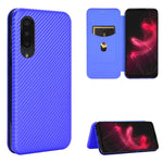 Custodia portafoglio magnetica in fibra di carbonio per smartphon