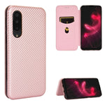 Custodia portafoglio magnetica in fibra di carbonio per smartphon