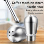 Montalatte in acciaio inox per macchina da caffè con ugello a vapore, For Barsetto, 3-hole, For Barsetto, 4-hole, For Delonghi 9 Serie, Single-hole, For Delonghi 9 Serie, 3-hole, For Delonghi Stainless Steel, For Gemilai, 3-hole, For Gaggia, 3-hole