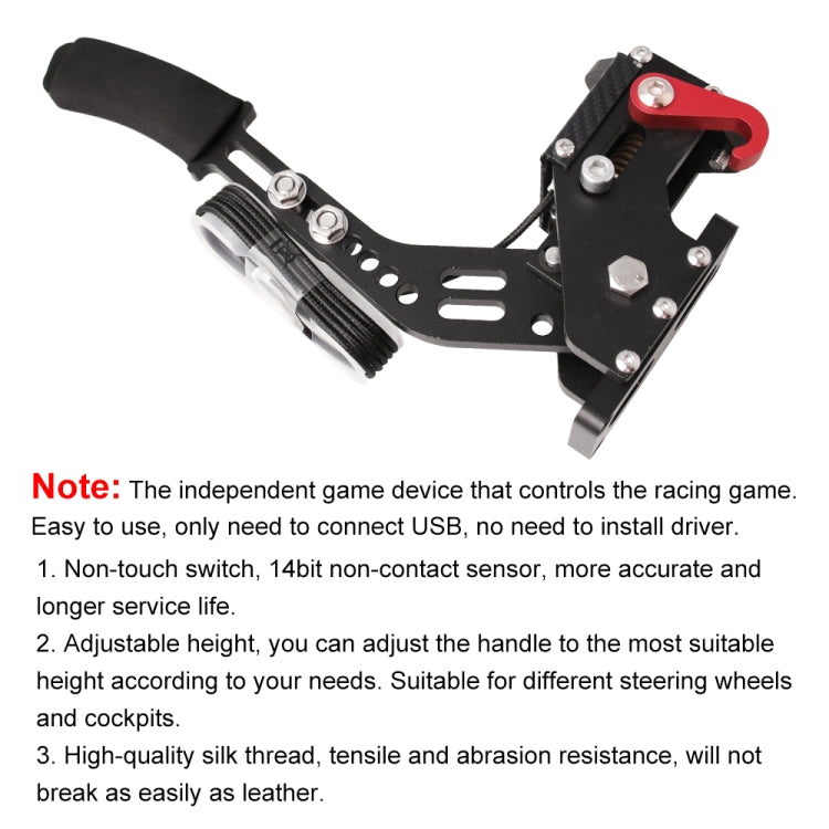 Auto Universale USB Drift Orizzontale Rally Racing Leva del Freno A Mano Periferiche di Gioco Professionali per Giochi di Corse G25/27/29 T500, HB031-BK