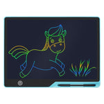 Tavoletta grafica LCD ricaricabile da 16 pollici per bambini, ideale per disegnare e scrivere., Pink / Green Writing, Black / Green Writing, Pink / Color Writing, Black / Color Writing, Blue / Color Writing