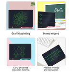 Tavoletta grafica LCD ricaricabile da 16 pollici per bambini, ideale per disegnare e scrivere., Pink / Green Writing, Black / Green Writing, Pink / Color Writing, Black / Color Writing, Blue / Color Writing