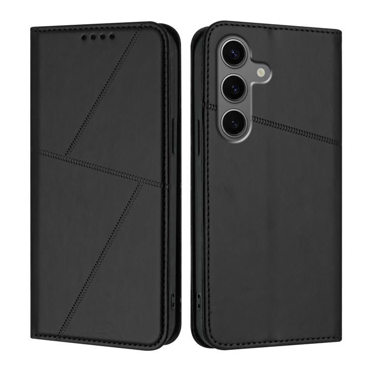 Robusta custodia a libro in pelle satinata con chiusura magnetica., For Samsung Galaxy S25 5G / S24 5G, For Samsung Galaxy S25+ 5G / S24+ 5G, For Samsung Galaxy S25 Ultra 5G