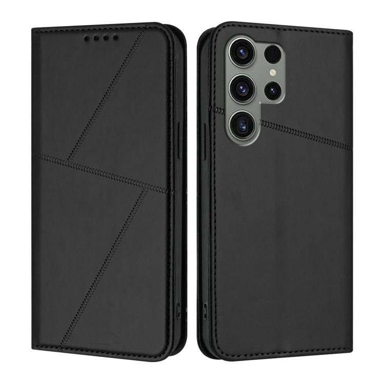 Robusta custodia a libro in pelle satinata con chiusura magnetica., For Samsung Galaxy S23 Ultra 5G, For Samsung Galaxy S23+ 5G, For Samsung Galaxy S23 5G
