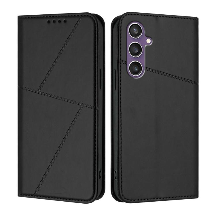 Robusta custodia a libro in pelle satinata con chiusura magnetica., For Samsung Galaxy S24 FE 5G, For Samsung Galaxy S24 Ultra 5G, For Samsung Galaxy S23 FE 5G