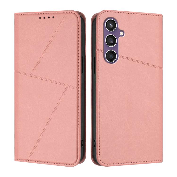 Robusta custodia a libro in pelle satinata con chiusura magnetica., For Samsung Galaxy S24 FE 5G, For Samsung Galaxy S24 Ultra 5G, For Samsung Galaxy S23 FE 5G