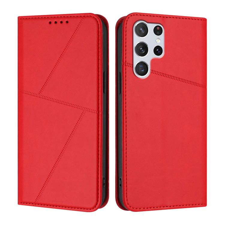 Robusta custodia a libro in pelle satinata con chiusura magnetica., For Samsung Galaxy S20 FE, For Samsung Galaxy S22 Ultra 5G, For Samsung Galaxy S22+ 5G