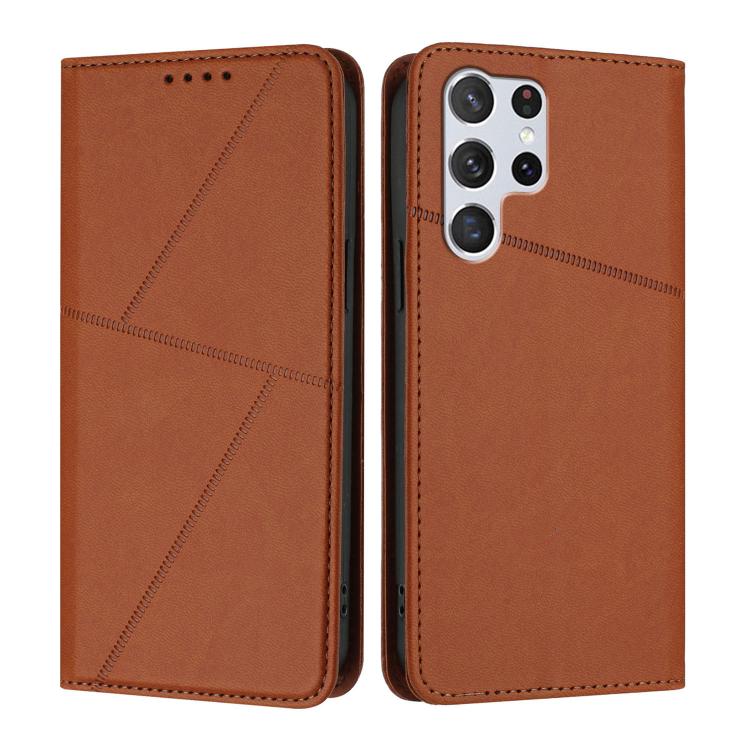Robusta custodia a libro in pelle satinata con chiusura magnetica., For Samsung Galaxy S20 FE, For Samsung Galaxy S22 Ultra 5G, For Samsung Galaxy S22+ 5G