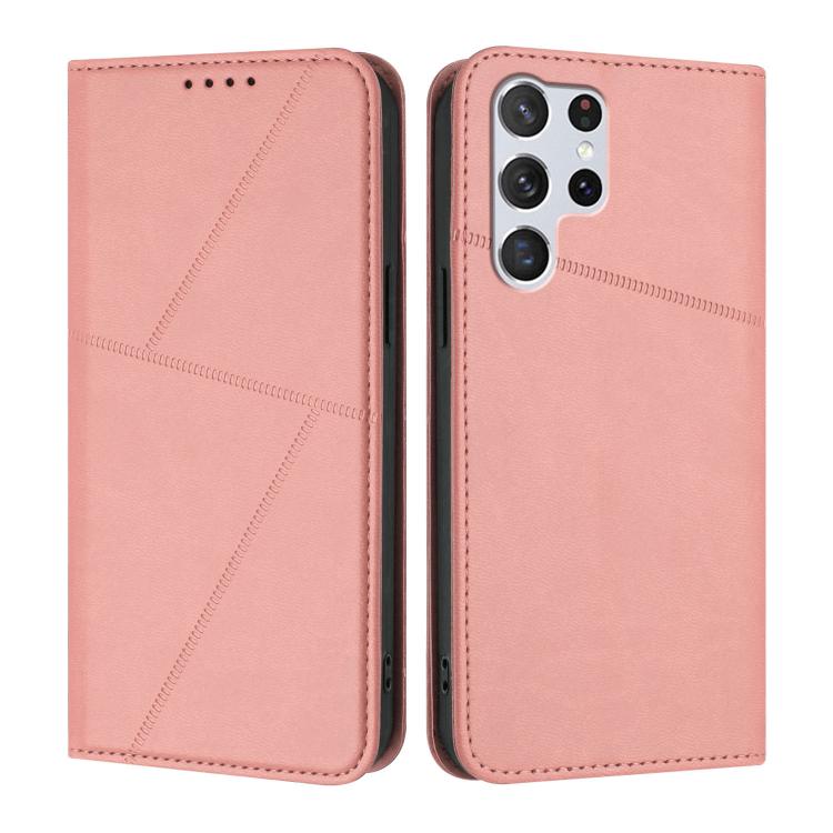 Robusta custodia a libro in pelle satinata con chiusura magnetica., For Samsung Galaxy S20 FE, For Samsung Galaxy S22 Ultra 5G, For Samsung Galaxy S22+ 5G