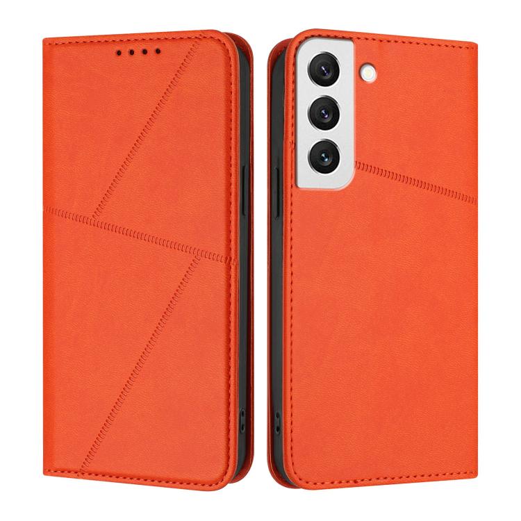 Robusta custodia a libro in pelle satinata con chiusura magnetica., For Samsung Galaxy S22 5G, For Samsung Galaxy S21 FE 5G, For Samsung Galaxy S21 5G