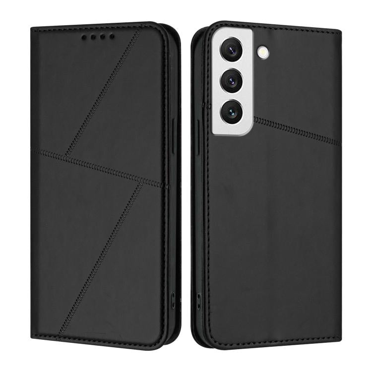 Robusta custodia a libro in pelle satinata con chiusura magnetica., For Samsung Galaxy S22 5G, For Samsung Galaxy S21 FE 5G, For Samsung Galaxy S21 5G