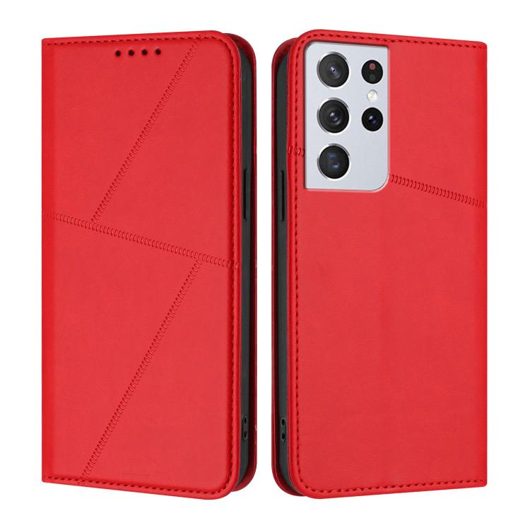 Robusta custodia a libro in pelle satinata con chiusura magnetica., For Samsung Galaxy S21+ 5G, For Samsung Galaxy S21 Ultra 5G, For Samsung Galaxy S20 Ultra