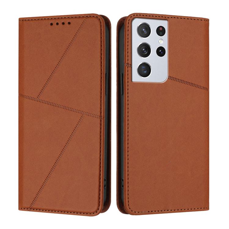 Robusta custodia a libro in pelle satinata con chiusura magnetica., For Samsung Galaxy S21+ 5G, For Samsung Galaxy S21 Ultra 5G, For Samsung Galaxy S20 Ultra