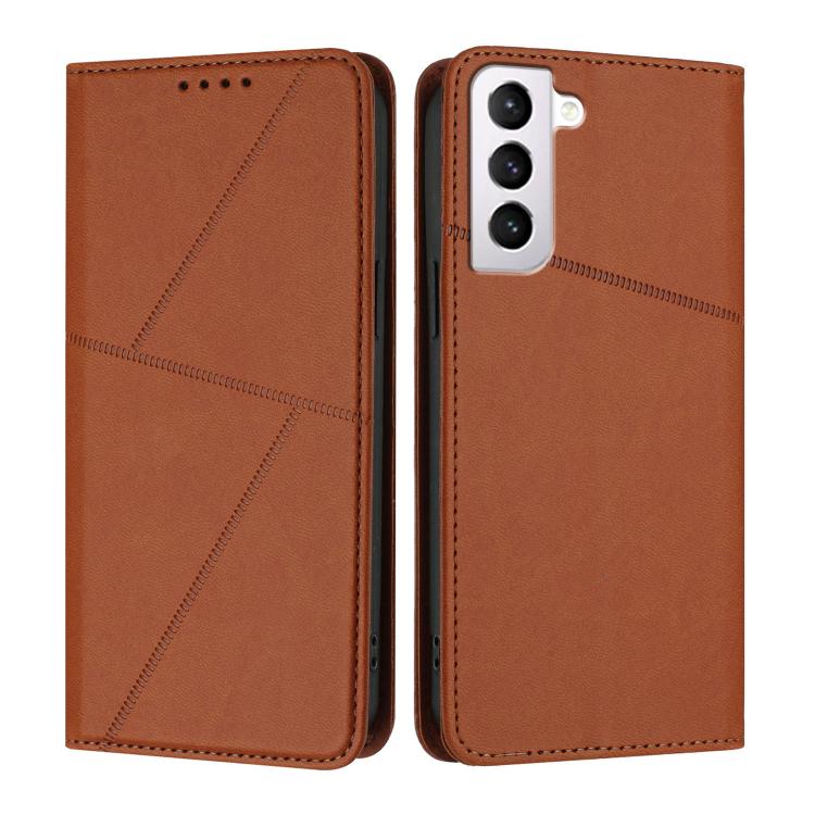 Robusta custodia a libro in pelle satinata con chiusura magnetica., For Samsung Galaxy S22 5G, For Samsung Galaxy S21 FE 5G, For Samsung Galaxy S21 5G