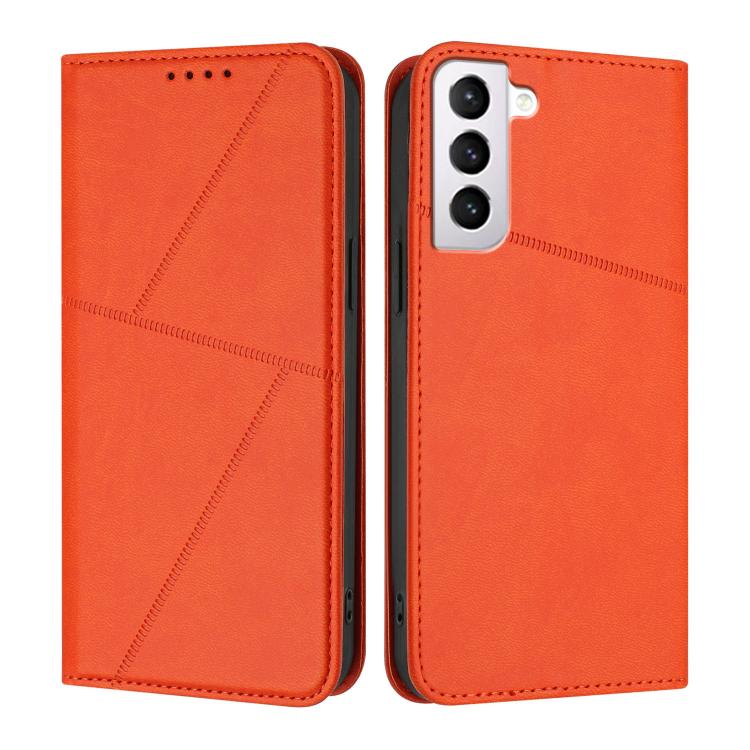 Robusta custodia a libro in pelle satinata con chiusura magnetica., For Samsung Galaxy S22 5G, For Samsung Galaxy S21 FE 5G, For Samsung Galaxy S21 5G