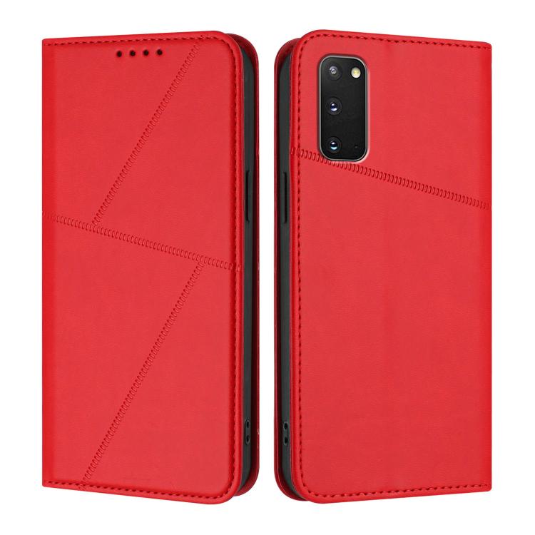 Robusta custodia a libro in pelle satinata con chiusura magnetica., For Samsung Galaxy S20 FE, For Samsung Galaxy S22 Ultra 5G, For Samsung Galaxy S22+ 5G
