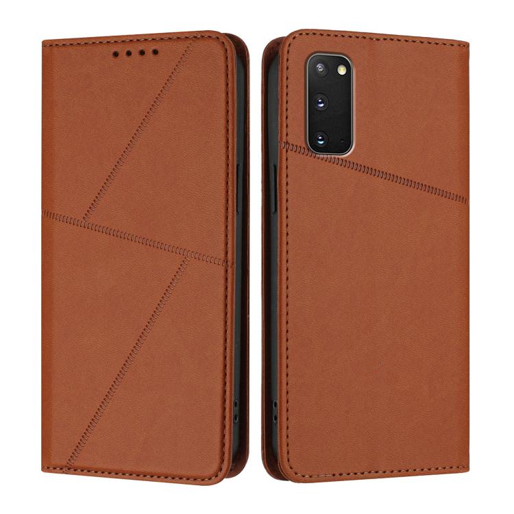 Robusta custodia a libro in pelle satinata con chiusura magnetica., For Samsung Galaxy S20, For Samsung Galaxy S20+