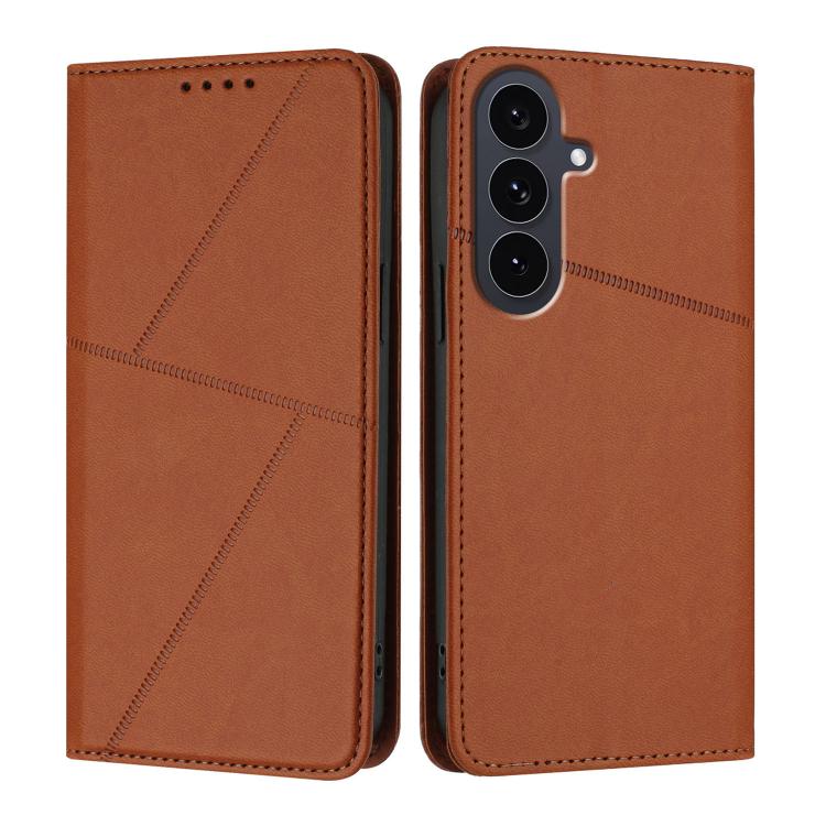 Robusta custodia a libro in pelle satinata con chiusura magnetica., For Samsung Galaxy S26 5G, For Samsung Galaxy S25 FE 5G, For Samsung Galaxy S25 Edge 5G