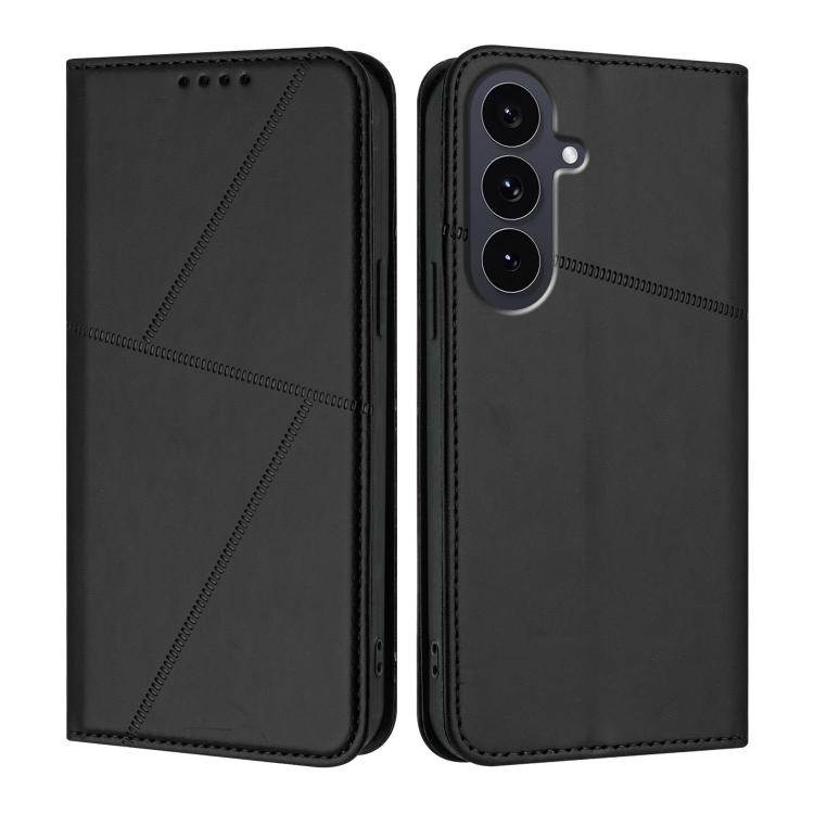Robusta custodia a libro in pelle satinata con chiusura magnetica., For Samsung Galaxy S26 5G, For Samsung Galaxy S25 FE 5G, For Samsung Galaxy S25 Edge 5G