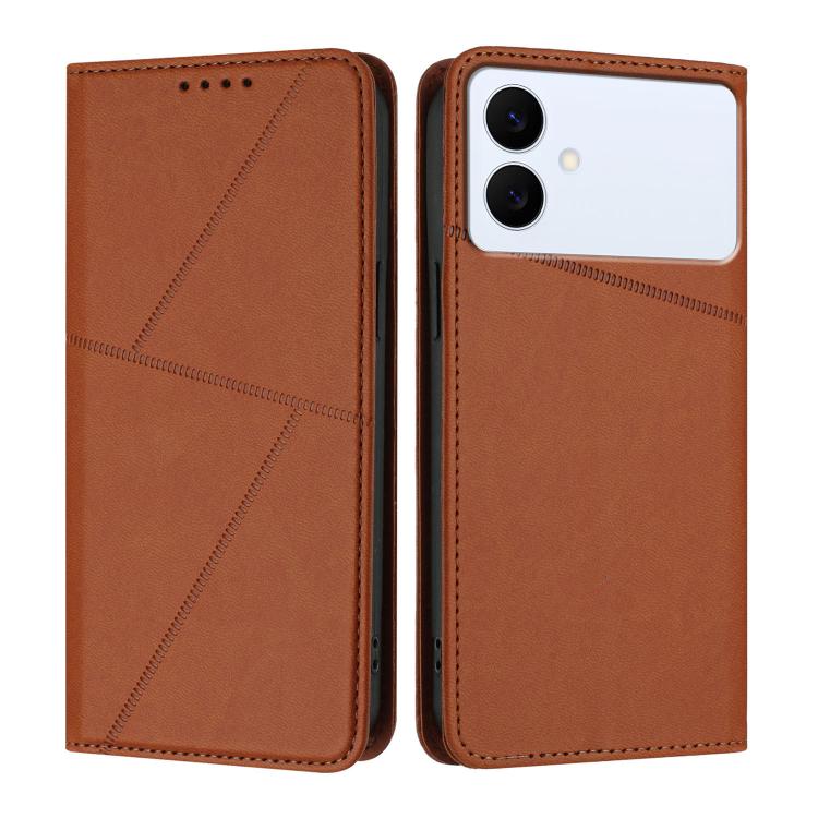 Robusta custodia a libro in pelle satinata con chiusura magnetica., For Galaxy S26 FE 5G, For Samsung Galaxy S26 Edge 5G, For Samsung Galaxy S26 Ultra 5G