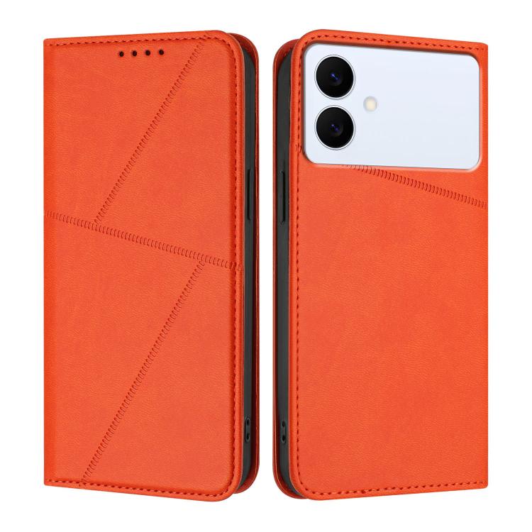 Robusta custodia a libro in pelle satinata con chiusura magnetica., For Galaxy S26 FE 5G, For Samsung Galaxy S26 Edge 5G, For Samsung Galaxy S26 Ultra 5G