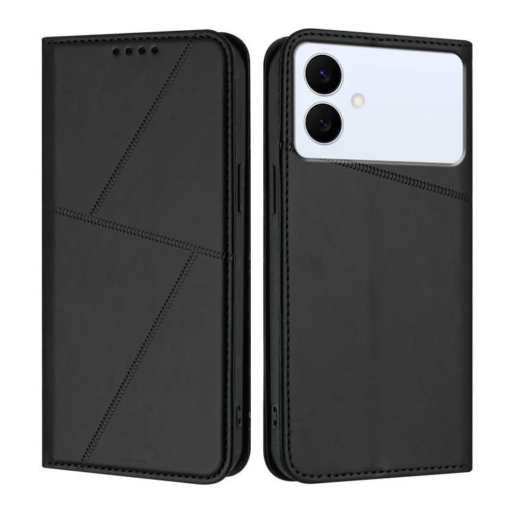 Robusta custodia a libro in pelle satinata con chiusura magnetica., For Galaxy S26 FE 5G, For Samsung Galaxy S26 Edge 5G, For Samsung Galaxy S26 Ultra 5G