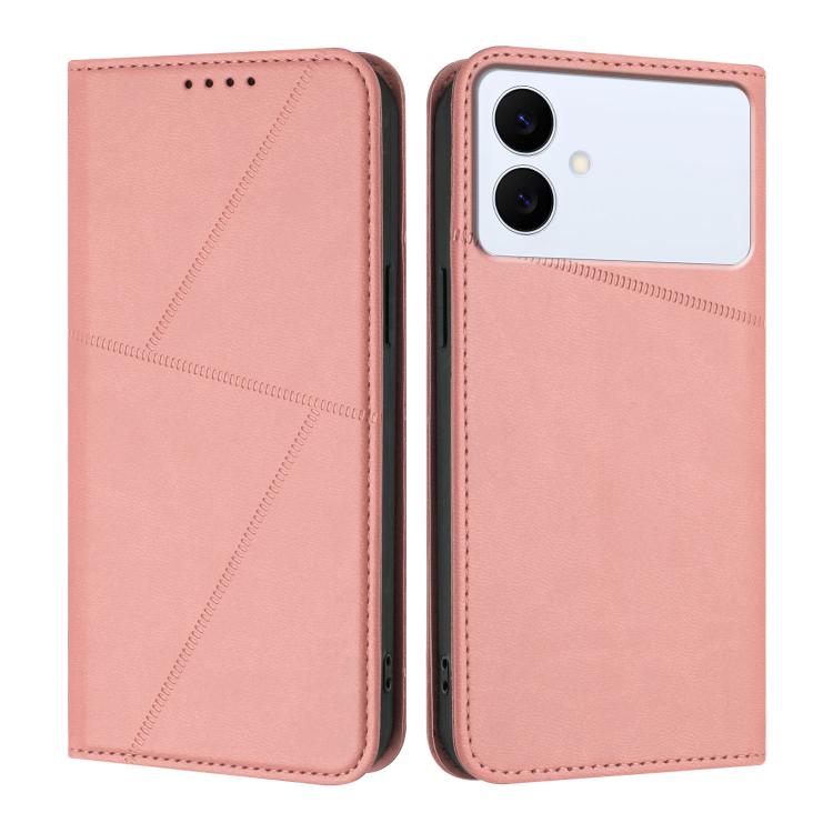 Robusta custodia a libro in pelle satinata con chiusura magnetica., For Galaxy S26 FE 5G, For Samsung Galaxy S26 Edge 5G, For Samsung Galaxy S26 Ultra 5G