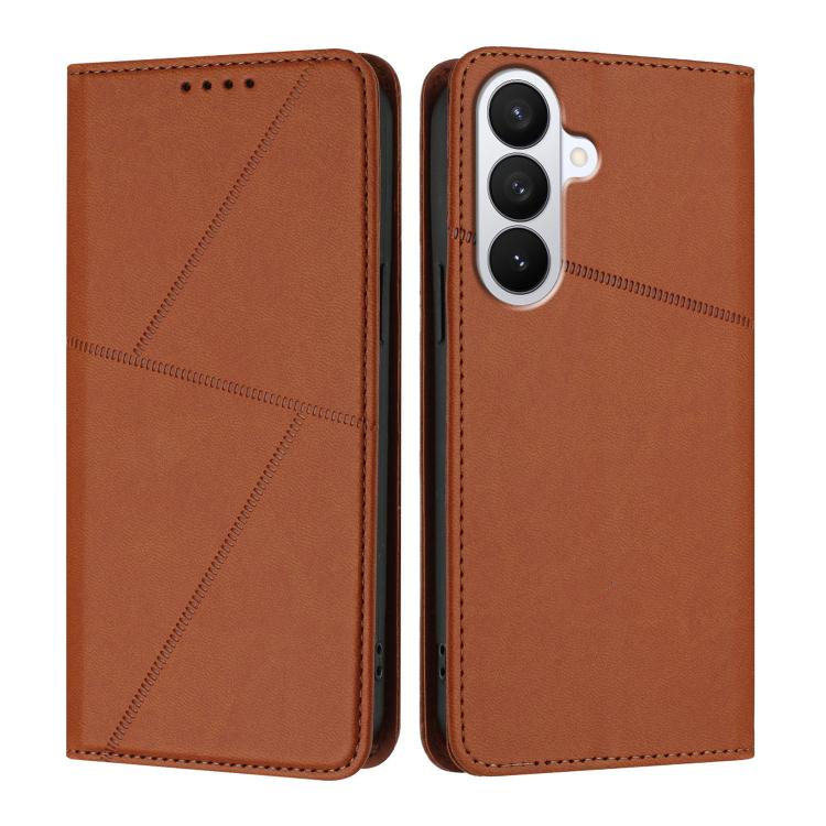 Robusta custodia a libro in pelle satinata con chiusura magnetica., For Samsung Galaxy S26 5G, For Samsung Galaxy S25 FE 5G, For Samsung Galaxy S25 Edge 5G