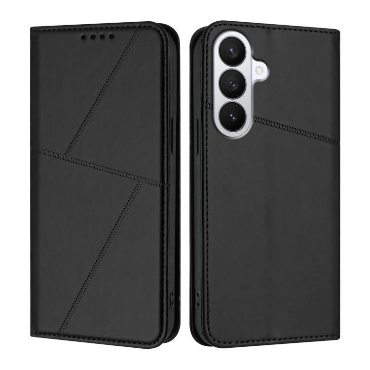 Robusta custodia a libro in pelle satinata con chiusura magnetica., For Samsung Galaxy S26 5G, For Samsung Galaxy S25 FE 5G, For Samsung Galaxy S25 Edge 5G