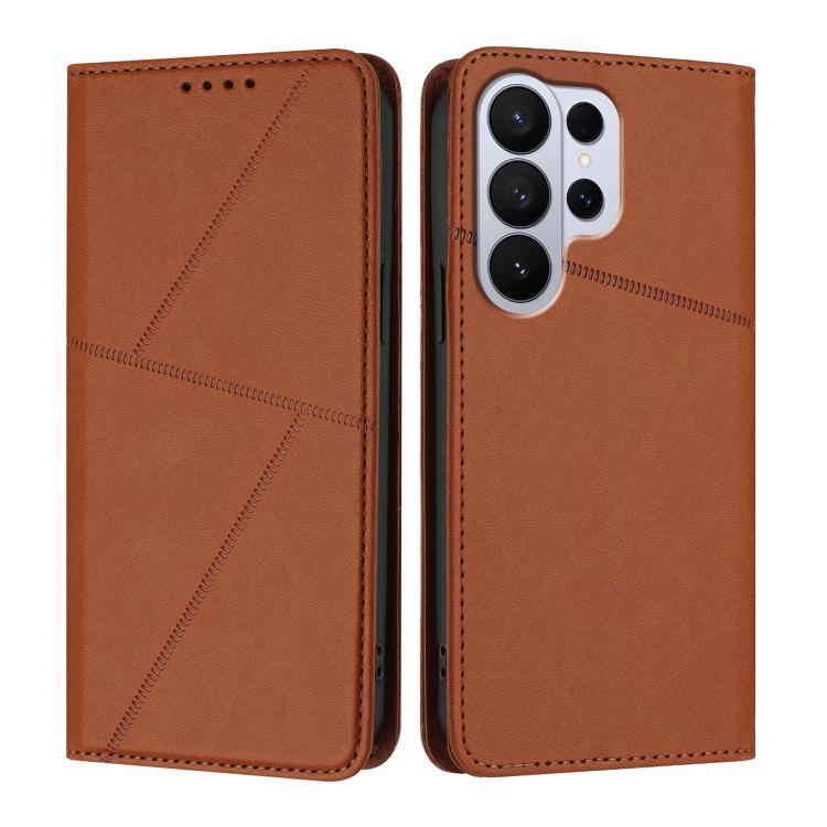 Robusta custodia a libro in pelle satinata con chiusura magnetica., For Galaxy S26 FE 5G, For Samsung Galaxy S26 Edge 5G, For Samsung Galaxy S26 Ultra 5G