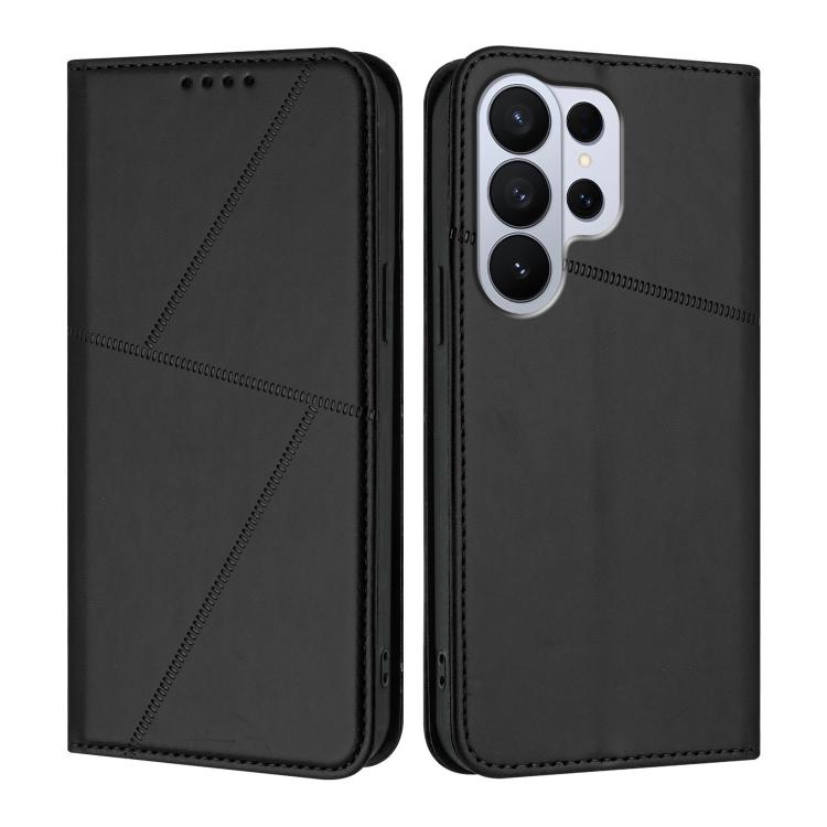 Robusta custodia a libro in pelle satinata con chiusura magnetica., For Galaxy S26 FE 5G, For Samsung Galaxy S26 Edge 5G, For Samsung Galaxy S26 Ultra 5G