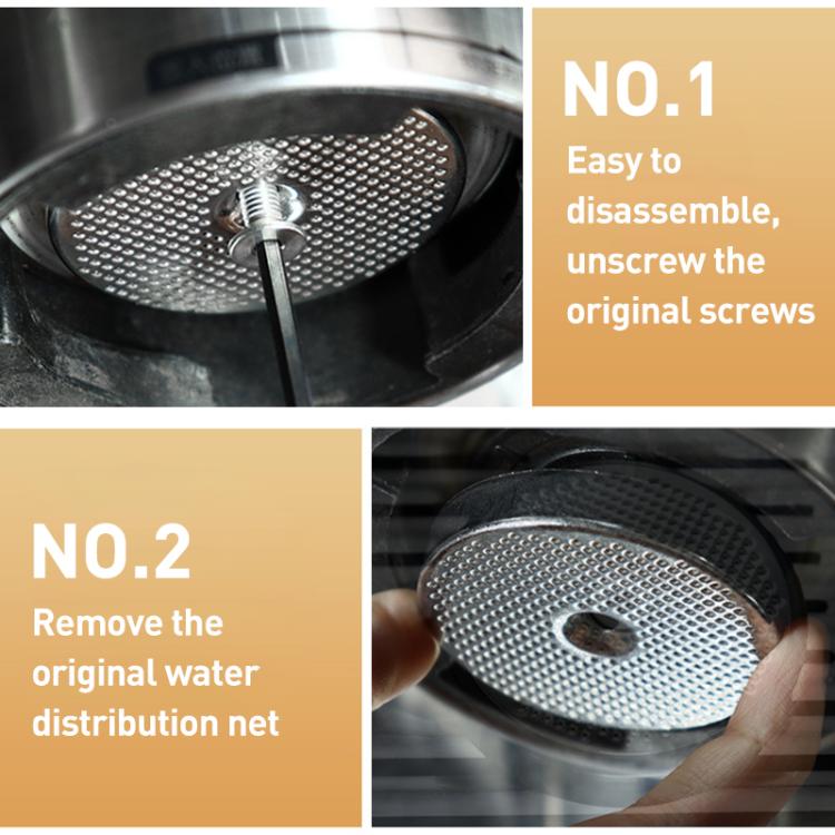 Filtro a rete in acciaio inox per schermo doccia per macchine da caffè espresso Breville serie 8., For Breville 8 Series