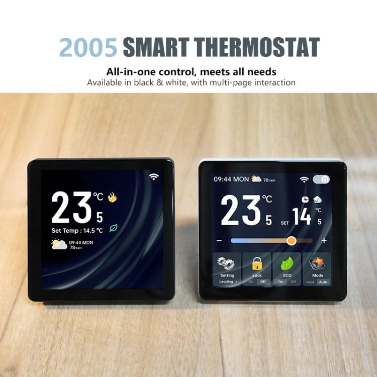 Termostato intelligente con schermo 4" per riscaldamento acqua e