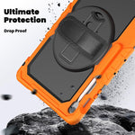 Custodia ibrida in silicone per PC e tablet con tracolla, For Samsung Galaxy Tab S10 FE+