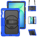 Custodia ibrida in silicone per PC e tablet con tracolla, For Samsung Galaxy Tab S10 FE+