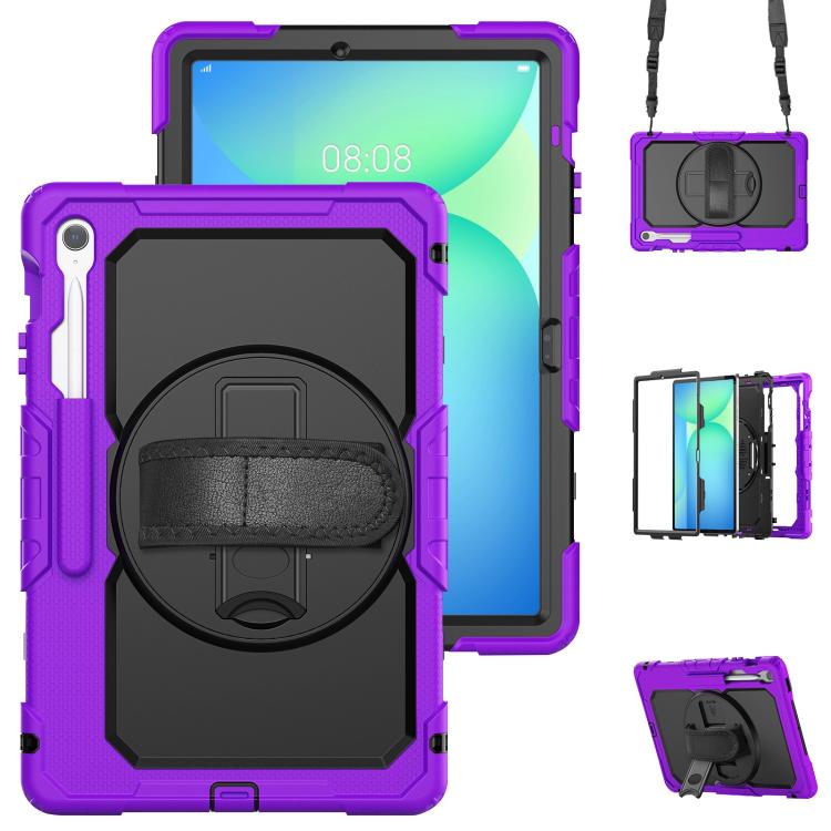 Custodia ibrida in silicone per PC e tablet con tracolla, For Samsung Galaxy Tab S10 FE+