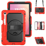 Custodia ibrida in silicone per PC e tablet con tracolla, For Samsung Galaxy Tab S10 Lite / S10 FE, For Samsung Galaxy Tab S11