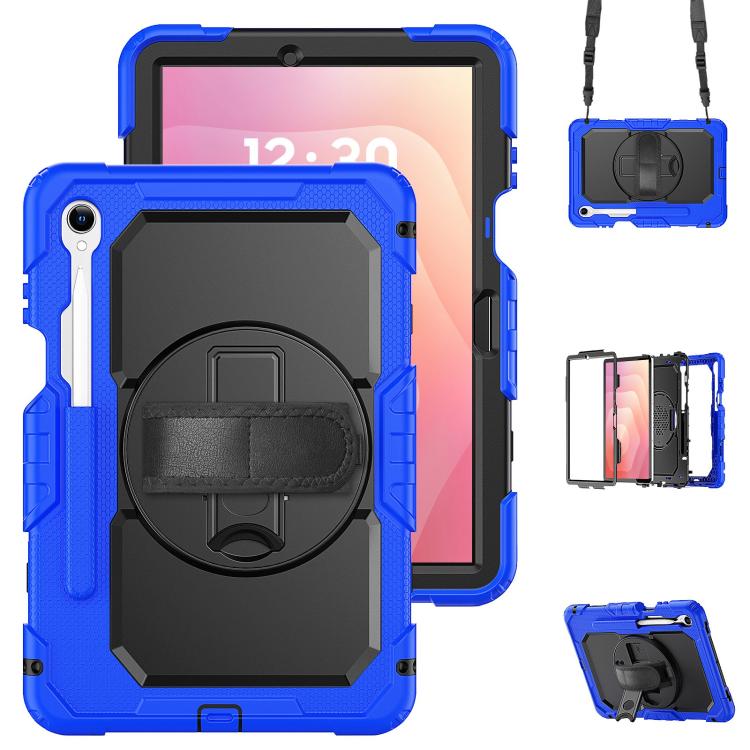 Custodia ibrida in silicone per PC e tablet con tracolla, For Samsung Galaxy Tab S10 Lite / S10 FE, For Samsung Galaxy Tab S11